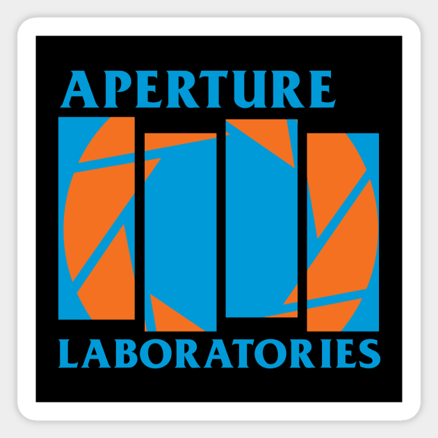 Aperture Flag Sticker by WMKDesign